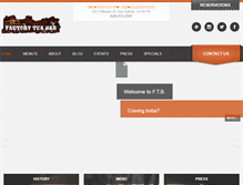 Tablet Screenshot of factoryteabar.com